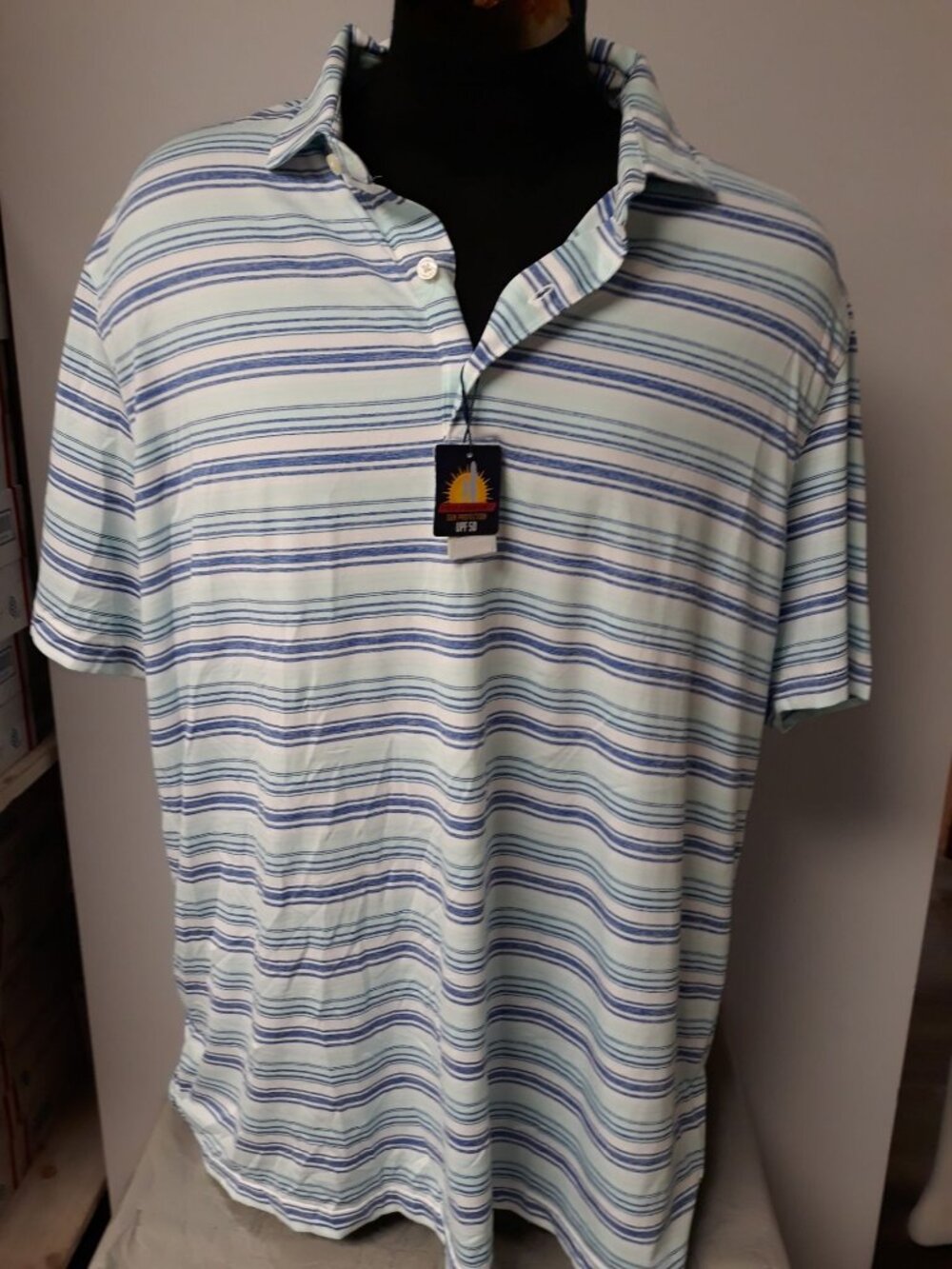Johnnie-O Men's Golf Pull Over Shirt Blue Size XXL NEW WITH TAGS!